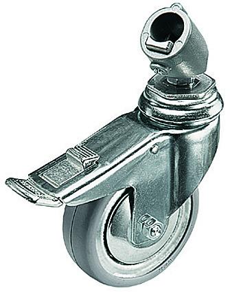 Wheel Set of 3 100mm with brakes and adapter for legs 