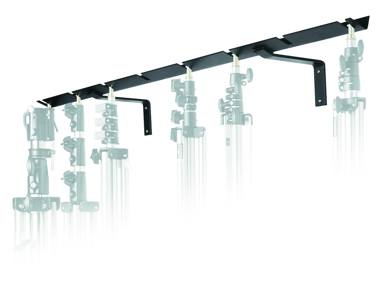 Wandhalterung für 8 Stative 