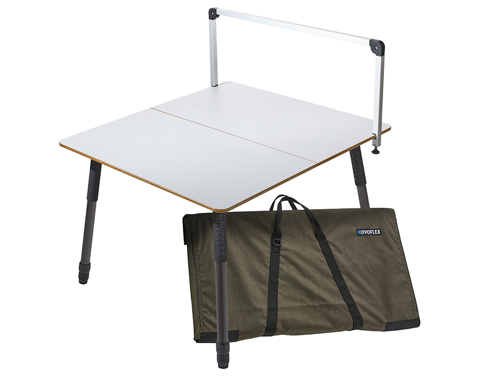 Quadro Table Multifunktionstisch mit 3-Segment Carbonbeinen + HG-Halter