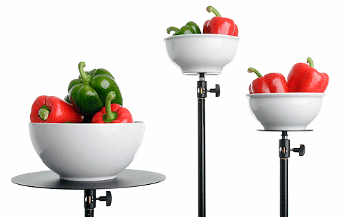 ProEasyShot bestehend aus:  3 St. Pulverbeschichtete, mattschwarze Aufnahmeteller